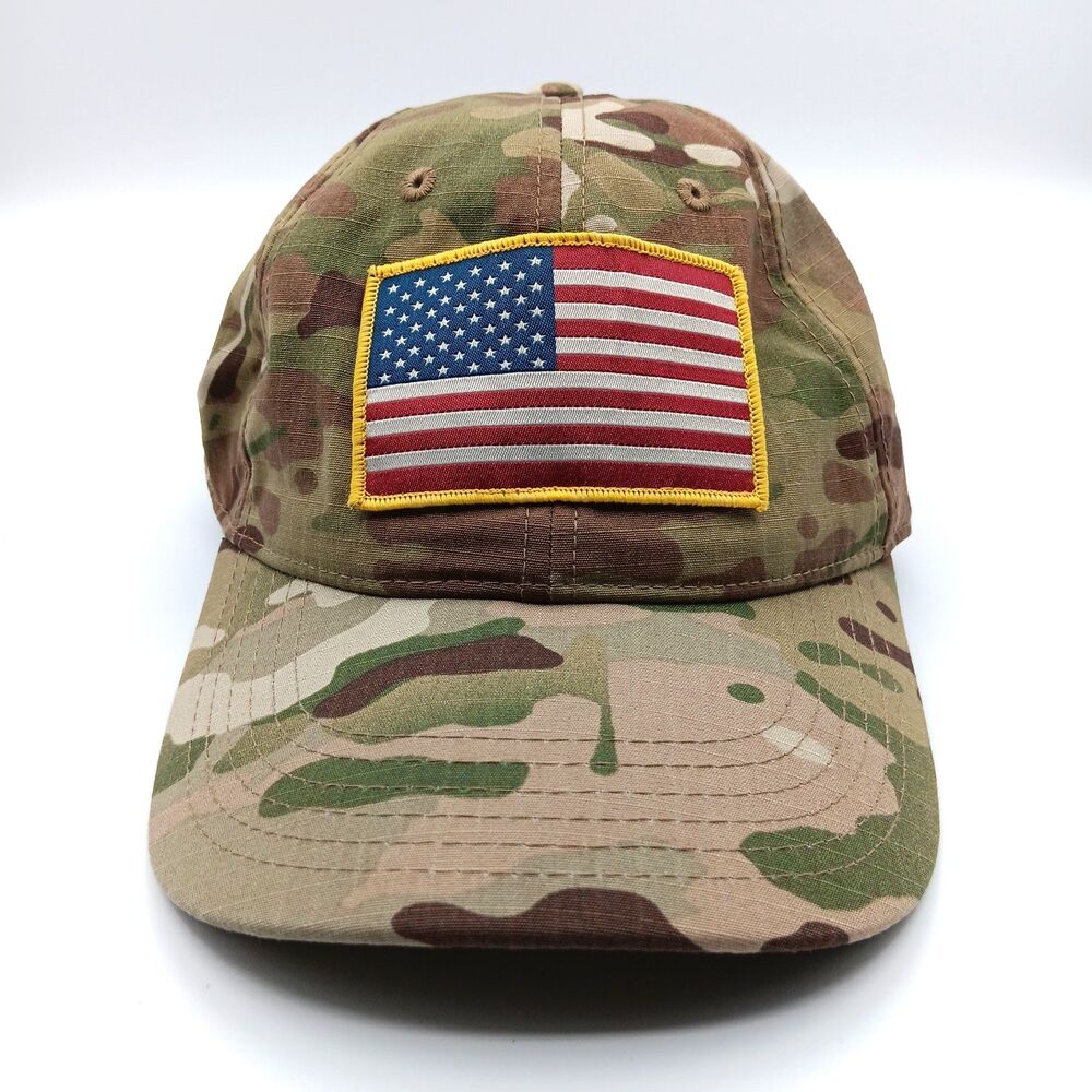 Mossy Oak Camo Hat Cap Strapback Ripstop Tactical Outdoor Military Patriotic USA
